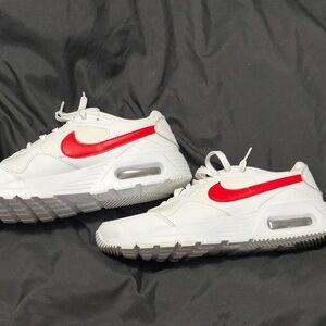 Nike White and Red Sneakers